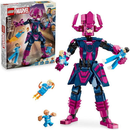 LEGO Marvel Los 4 Fantásticos vs. Galactus - Juguete de construcción con minifiguras de superhéroes, Incluye La Cosa y Mujer Invisible