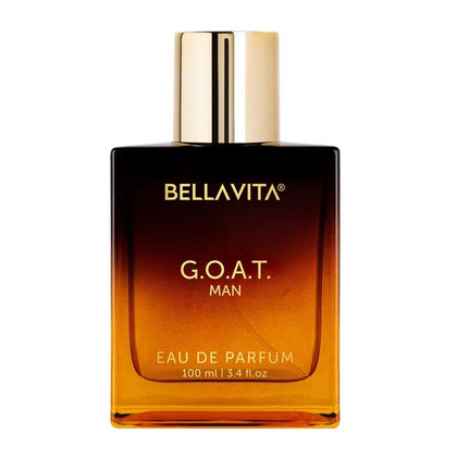 Perfume G.O.A.T. para hombre, con notas de bergamota, lavanda y pachulí. Aroma amaderado oriental y refrescante, ideal para deportistas