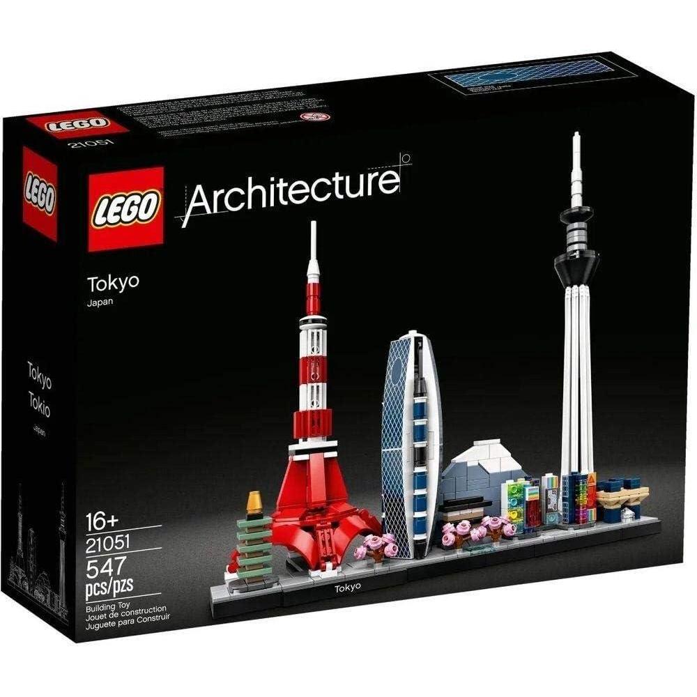 LEGO Architecture: Tokyo - Kit de construcción coleccionable para adultos, recrea el icónico horizonte de Tokio con 547 piezas