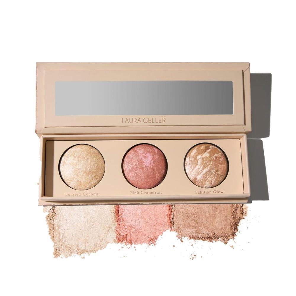 Paleta De Maquillaje Laura Geller Lift-n-Glow Trio - Iluminador, Rubor, Bronceador