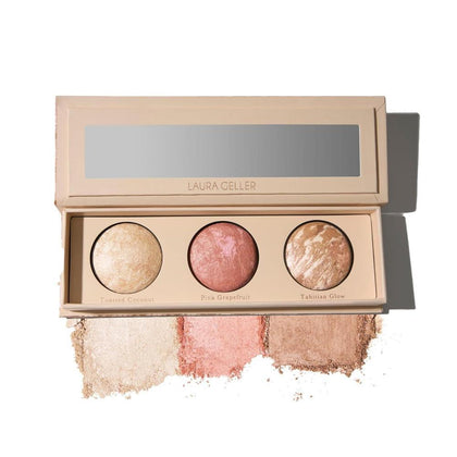 Paleta De Maquillaje Laura Geller Lift-n-Glow Trio - Iluminador, Rubor, Bronceador