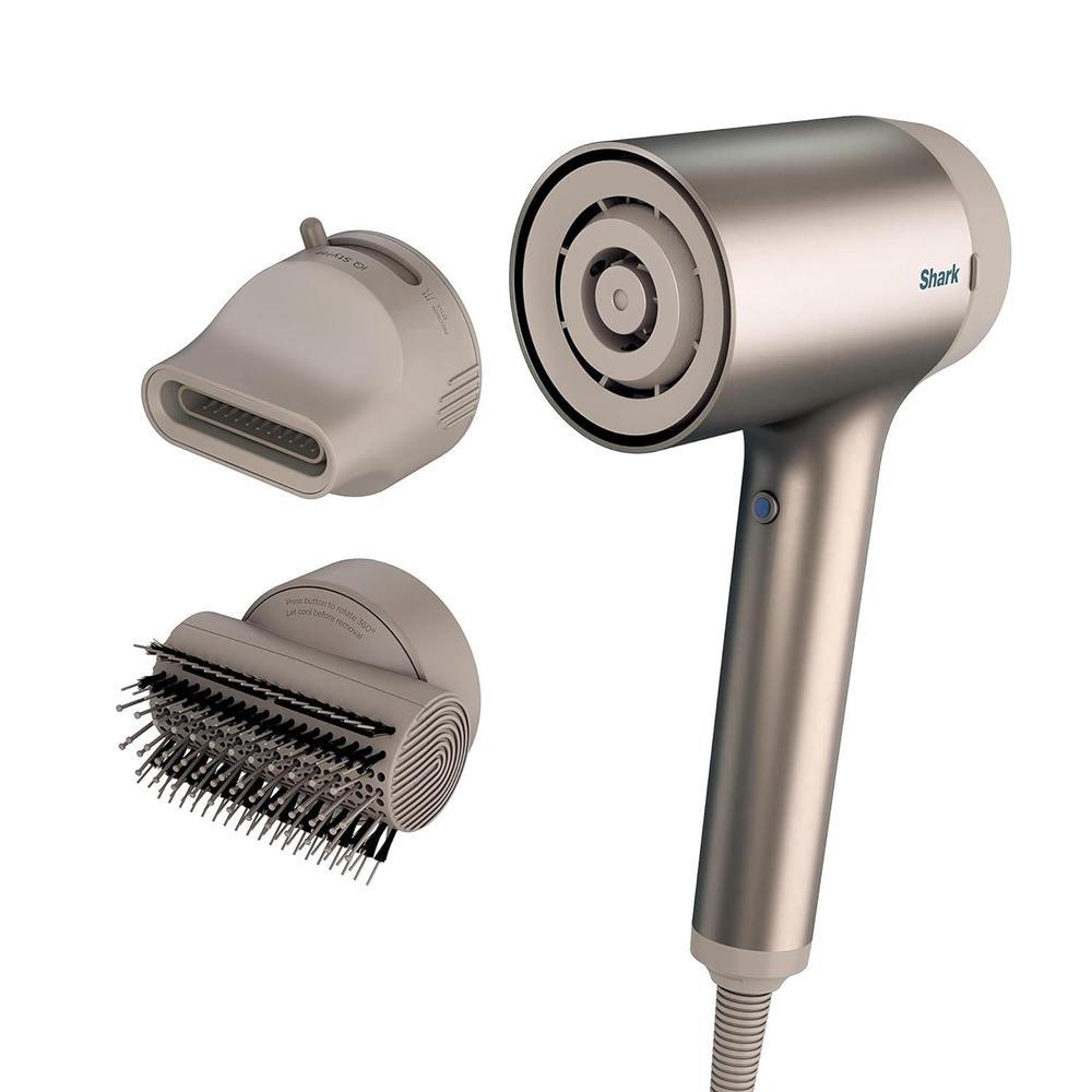 Secadora de cabello Shark HD112BRN HyperAIR Ionic con concentrador 2 en 1, accesorios de peinado y control de calor inteligente