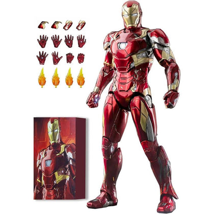 Figura de acción Ironman MK46 con accesorios y pintura coleccionable, 18 cm