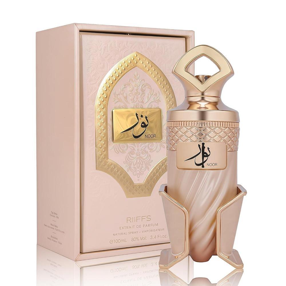 Noor by RIIFFS - Perfume Gourmand para mujer, Eau de Parfum – Aroma de lujo de caramelo y vainilla con 24 horas de longevidad