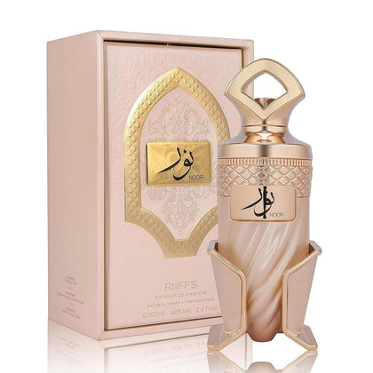 Noor by RIIFFS - Perfume Gourmand para mujer, Eau de Parfum – Aroma de lujo de caramelo y vainilla con 24 horas de longevidad