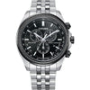 Reloj cronógrafo clásico Eco-Drive de Citizen para hombre en acero inoxidable con calendario perpetuo y taquímetro