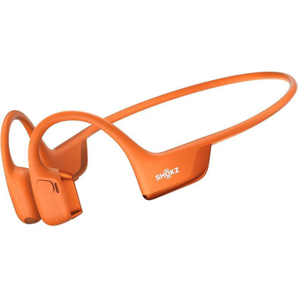 SHOKZ Openrun Pro2 - Auriculares Open Ear, Bluetooth, Inalámbricos, Conducción Ósea, Naranja, Resistente Al Sudor