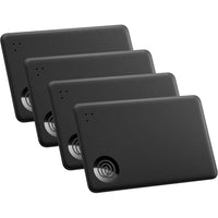 Tile Slim Bundle - Buscador De Billeteras, Rastreador Bluetooth Y Localizador Compatible Con Ios Y Android, Paquete De 4 En Negro