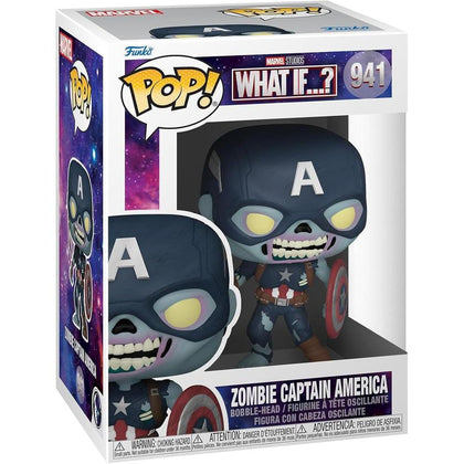 Funko Pop! Marvel: ¿Qué pasaría si? - Zombie Capitán América Figura de vinilo bobblehead coleccionable