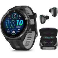Garmin Forerunner 965 Reloj inteligente premium con GPS para correr y triatlón, incluye pantalla AMOLED y bisel de titanio