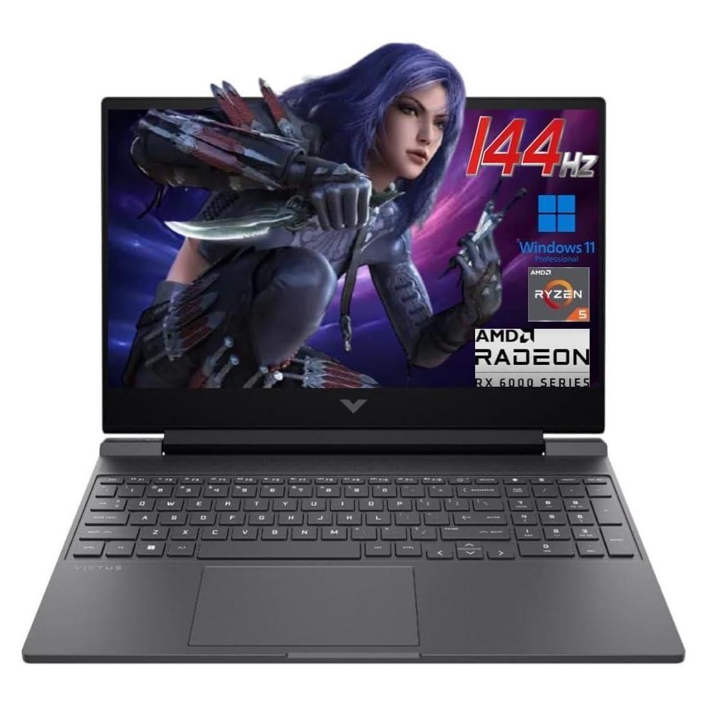Hp Victus Laptop Gaming 15.6" Fhd 144Hz Amd Ryzen 5 7535Hs 16Gb Ddr5 Ram 512Gb Ssd Amd Radeon Rx 6550M Windows 11 Pro