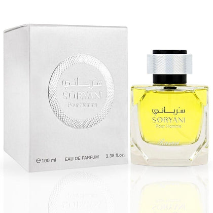RASASI Soryani Eau De Parfum Hombre Spray – Perfume árabe con fragancia cítrica floral, larga duración aroma masculino