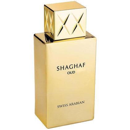 Colección SHAGHAF SWISSARABIAN por Swiss Arabian, perfume de oud y azafrán, fragancia duradera y lujosa