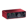 Focusrite Scarlett Solo - Interfaz de audio USB 4ª generación, compatible con micrófono, instrumento y software de grabación.