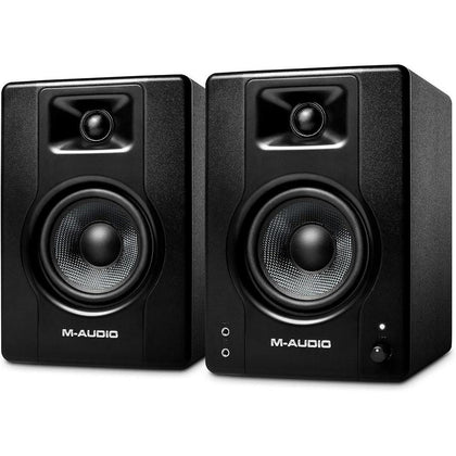 Monitores De Estudio M-Audio BX4 De 11,43 Cm, Altavoces De PC HD Para Grabación Y Multimedia, Incluyen Software, 120 W, Par.