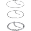 Calvin Klein Pulsera de Cadena Enlazada para Mujer, Acero Inoxidable, Sin Piedra Preciosa, Color Plata, Modelo 35700003