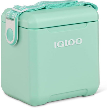 Enfriador estilo picnic Igloo aislado con correa ajustable, aislamiento MaxCold y tapa de bloqueo para acampada y pícnic