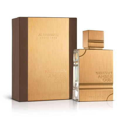 Al Haramain Amber Oud Gold Edition perfume árabe unisex con bergamota, melón, piña, ámbar, amaderado y almizcle