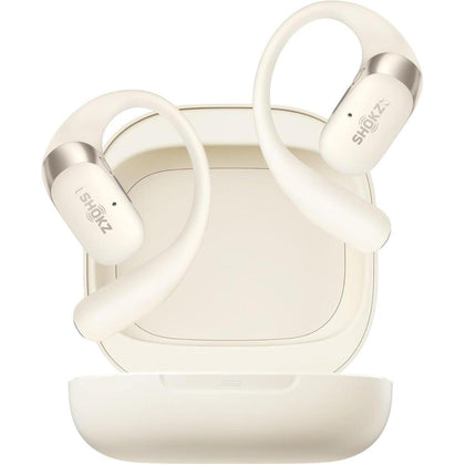Auriculares De Oreja Abierta Shokz Openfit 2 Bluetooth, Micrófono, 48 Horas Reproducción, Carga Rápida, Beige