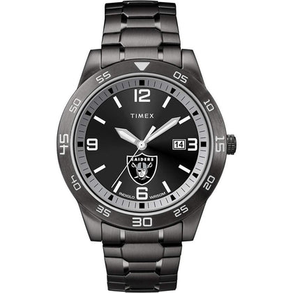 Timex NFL Acclaim - Reloj Para Hombre De 42 Mm, Resistencia Al Agua 50 M, Banda De Acero Inoxidable Negra