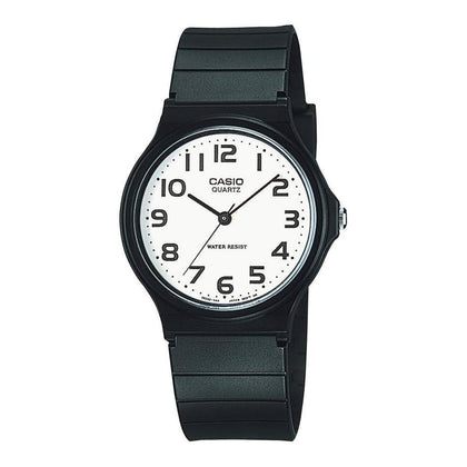 Casio Serie MQ24 Reloj analógico de cuarzo para hombre resistente al agua con diseño clásico y batería de larga duración