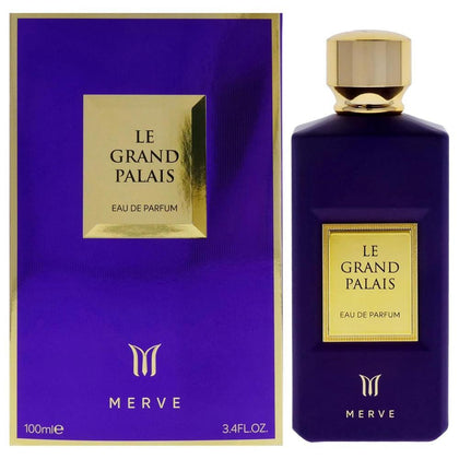 Merve Le Grand Palais para mujer, Eau de Parfum, una fragancia majestuosa con notas de frutas y maderas