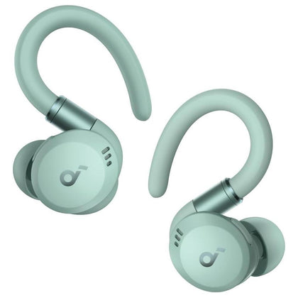 Auriculares Soundcore Sport X20 Inalámbricos Verdes Con Ganchos Ajustables Y Cancelación Ruido