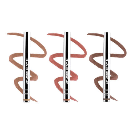 Delineador de labios Sacheu Stay-N de larga duración con ácido hialurónico y vitamina E, adecuado para todo tipo de piel