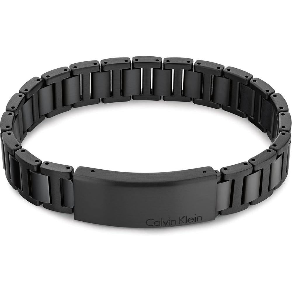 Pulsera eslabones H Calvin Klein para hombre, diseño sofisticado con acabado industrial cepillado y cierre ajustable