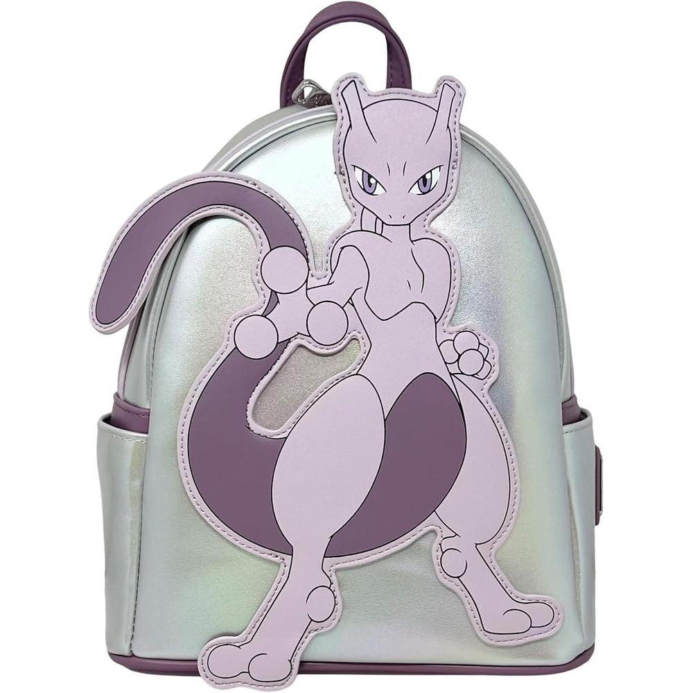 Loungefly Pokemon Mewtwo Cosplay - Bolso de hombro con doble correa para mujer, Púrpura, Casual