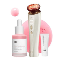 INIA Flare - Dispositivo facial de microcorriente 3 en 1 con terapia de luz roja y masajeador para cara y cuello