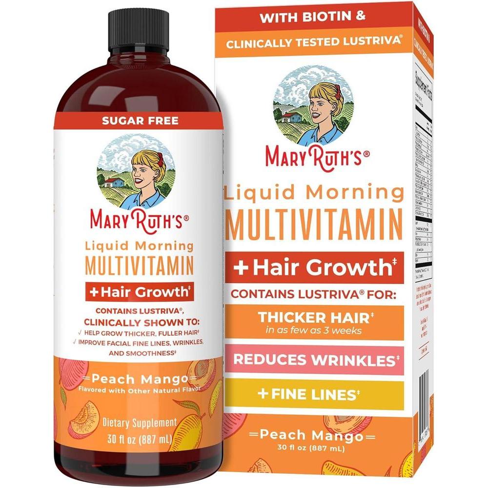 MaryRuth's Multivitamina Líquida para Crecimiento Capilar con Biotina y Cuidado de la Piel para Mujeres