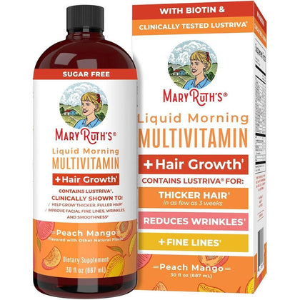 MaryRuth's Multivitamina Líquida para Crecimiento Capilar con Biotina y Cuidado de la Piel para Mujeres