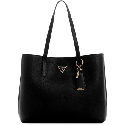 GUESS Meridian Girlfriend Tote, bolso tipo tote con caída de hombro de 57.8 cm, herrajes dorados y bolsillos interiores