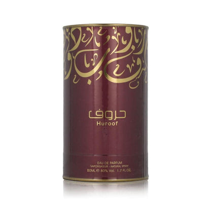 Ard-Al Zaafaran Huroof Eau de Parfum en espray unisex con notas de rosa, azafrán, flores blancas, oudh y ámbar