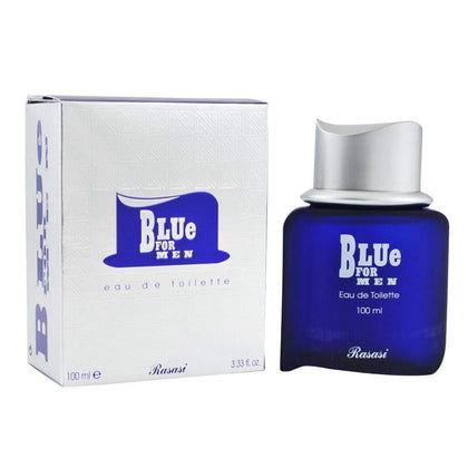 RASASI Blue Eau De Toilette Spray Para Hombre, Fragancia Fresca Cítrica Y Menta, 100ml