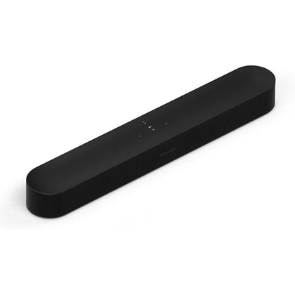 Sonos Beam Gen 2 en color negro, barra de sonido con tecnología Dolby Atmos, control remoto y por voz, conexión WiFi