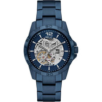 RELIC by Fossil, reloj masculino automático, esfera esqueleto azul, acero inoxidable, resistente al agua hasta 50 metros