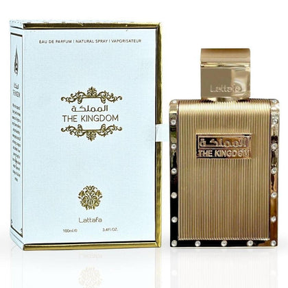 Lattafa The Kingdom Eau De Parfum Spray para hombre con fragancia duradera y notas sofisticadas