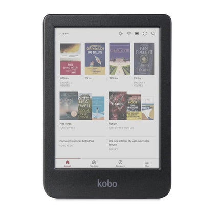 Kobo Clara Colour eReader con pantalla de tinta electrónica, opción de modo oscuro, resistente al agua, 16 GB de almacenamiento