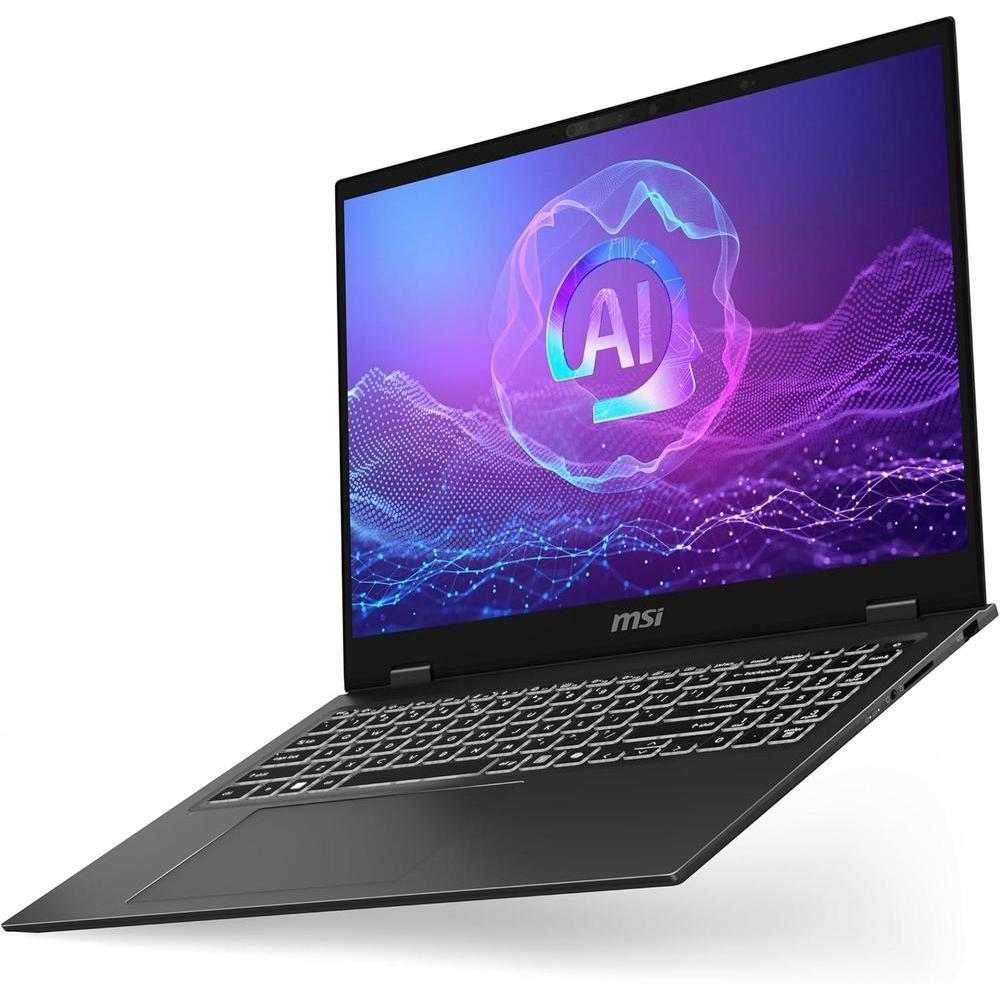 Msi Prestige 16 Ai+ Evo 16" Uhd+ Oled Laptop Intel Core Ultra 7 Intel Arc 16gb Ddr5 1tb Nvm Ssd Hdmi Wi-Fi 7 Win 11 Home