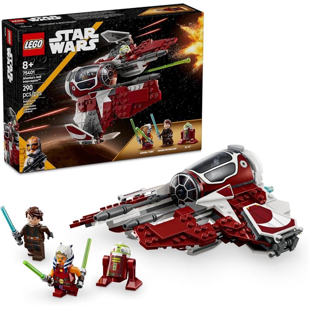 LEGO Star Wars: Ahsoka's Jedi Interceptor - Juguete de Construcción para Niños y Niñas, Edad 8+, Ideal como Regalo de Cumpleaños