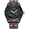 Reloj Citizen Eco-Drive X-Wing y Tie Fighter de acero inoxidable, correa de cuero marrón, modelo AW1738-05W