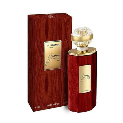 Al Haramain Junoon Oud Eau De Parfum en aerosol, unisex, fragancia sofisticada para cualquier ocasión