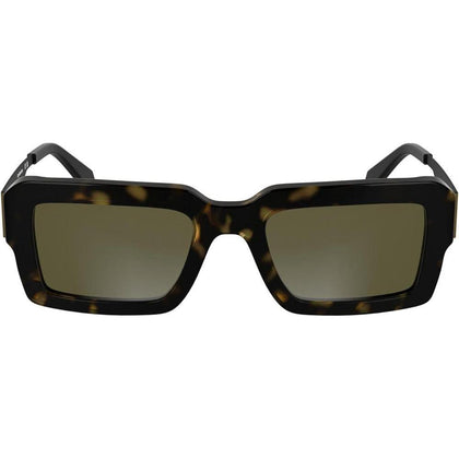 Gafas Rectangulares Calvin Klein Jeans con Monogram, Silueta Fluida y Montura RXable