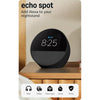 Echo Spot de Amazon: ideal para mesitas de noche, oficinas y cocinas, despertador inteligente con Alexa, color negro