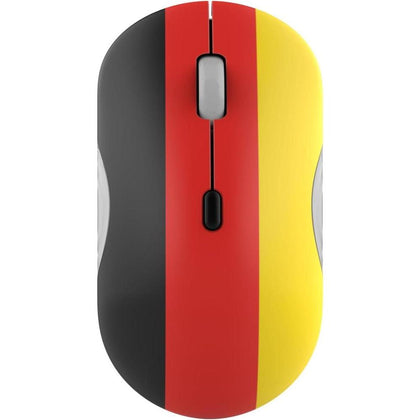 Lenovo Mouse silencioso Bluetooth 350 Fan Edition, ergonómico e inalámbrico, multimodal con batería duradera
