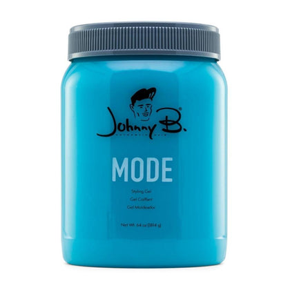Gel de peinado profesional Johnny B. Mode, fijación sin alcohol y fórmula sin escamas para cabello grueso