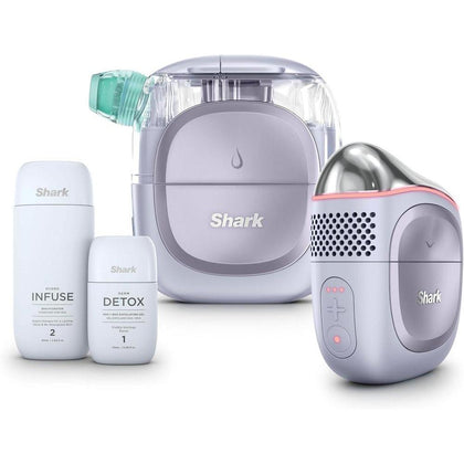 Shark FacialPro Glow Sistema facial en casa con tecnología avanzada y terapia DePuffi para limpieza e hidratación de la piel