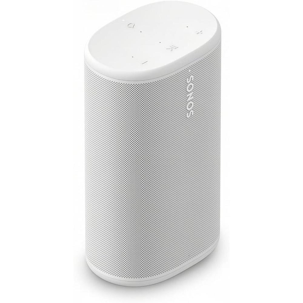 Sonos Play - Altavoz Bluetooth portátil con WiFi y Alexa, batería de larga duración y base de carga, color blanco